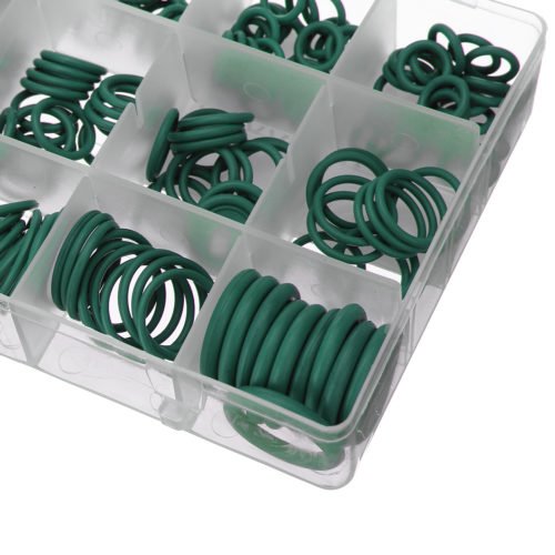 270pcs 18 Sizes O Ring Hydraulic Nitrile Seals Green Rubber O Ring Assortment Kit 5