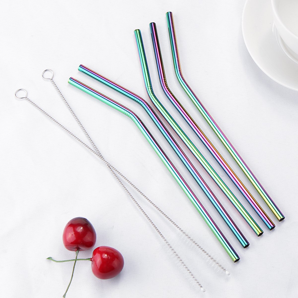7PCS Premium Stainless Steel Metal Drinking Straw Reusable Straws Set With Cleaner Brushes 12 7PCS Premium Stainless Steel Metal Drinking Straw Reusable Straws Set With Cleaner Brushes - Image 12
