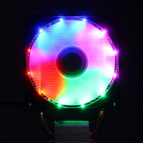 3Pin DC 12V Colorful Backlight 90mm CPU Cooling Fan PC Heatsink for Intel/AMD For PC Computer Case 2