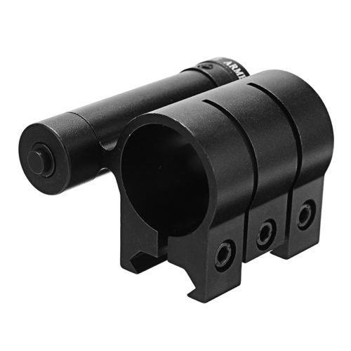 Red Laser Dot Sight Scope 20mm Picatinny Rail with 25mm Flashlight Ring Mount Clamp Holder 4