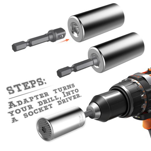 Daniu Multifunction Universal Hand Tools Socket Wrench Repair Tools 7-19 mm 4