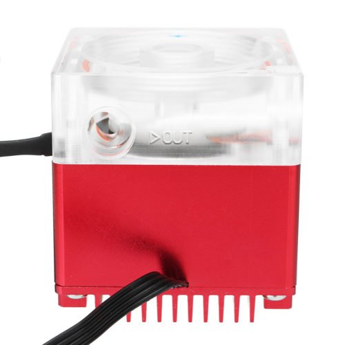 8W 4M Pump Head Aluminum Alloy LED Light Water Cooling Recycling Water Pump with IR Controller 5
