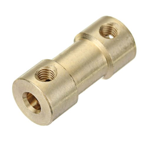 3.17mm-3.17mm Brass Coupler Spindle Motor Shaft Coupling Connector for EleksMill Engraver CNC Router 3