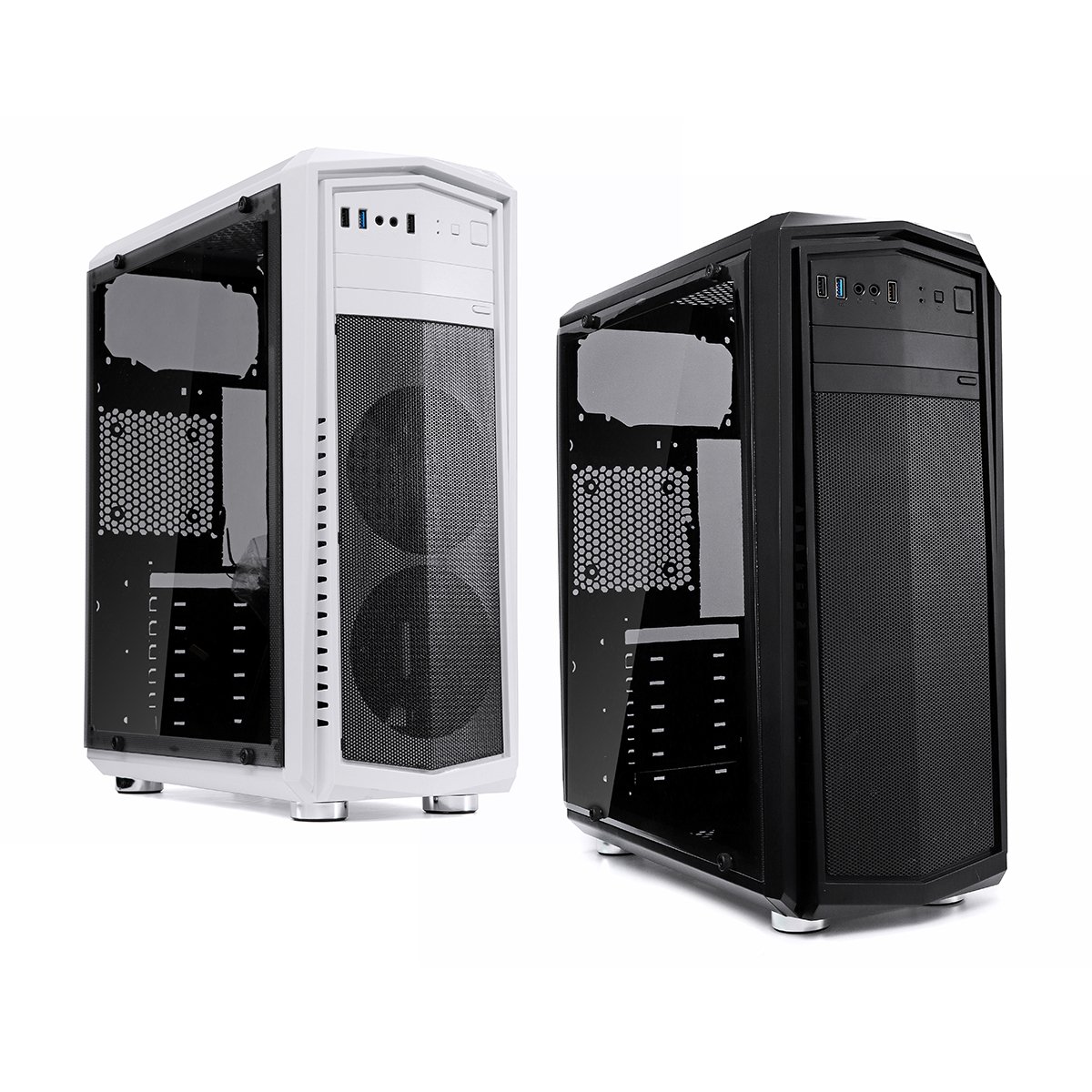 Transparent Side Panel ATX PC Case Desktop Computer Case for ATX Micro-ATX Mini-ITX Motherboard 4 Transparent Side Panel ATX PC Case Desktop Computer Case for ATX Micro-ATX Mini-ITX Motherboard - Image 4