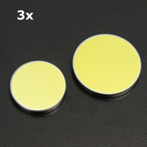3Pcs Reflective Mirror Reflector Si Coated Gold for CO2 Laser Cutting Engraving 2