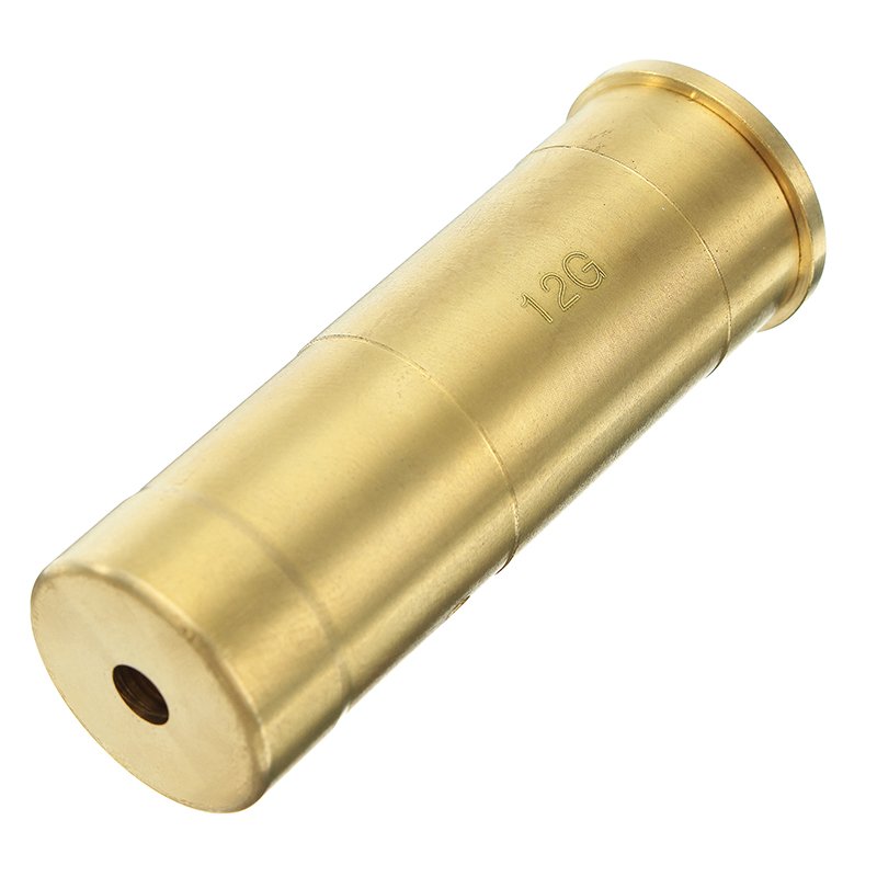 12GA Gauge Laser Bore Sighter Red Dot Sight Brass Cartridge Bore Sighter Caliber 1