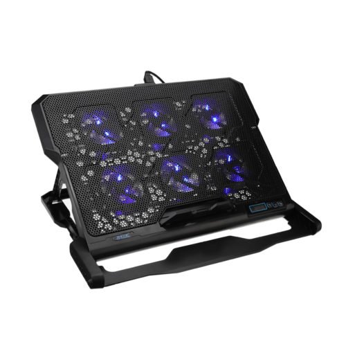 Adjustable Laptop Cooling Pad USB Cooler 6 Cooling Fans With Stand For 12-15.6 inch Laptop Use 1