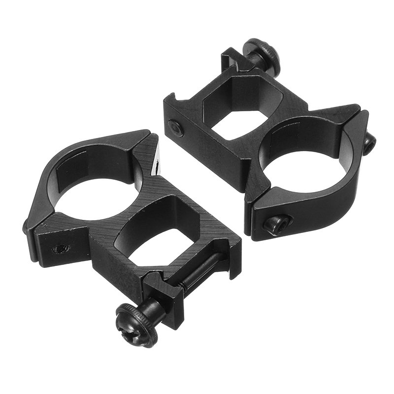 2Pcs 1 Inch Flashlight Laser Mount Quick Release Torch Mount Holder 20mm Picatinny Rail 2
