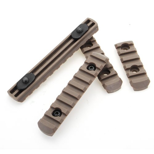 Tactical Polymer Picatinny Rail Sections 5/7/9/11 Slot 2 Colors for Handguard Laser Scope Flashlight 11