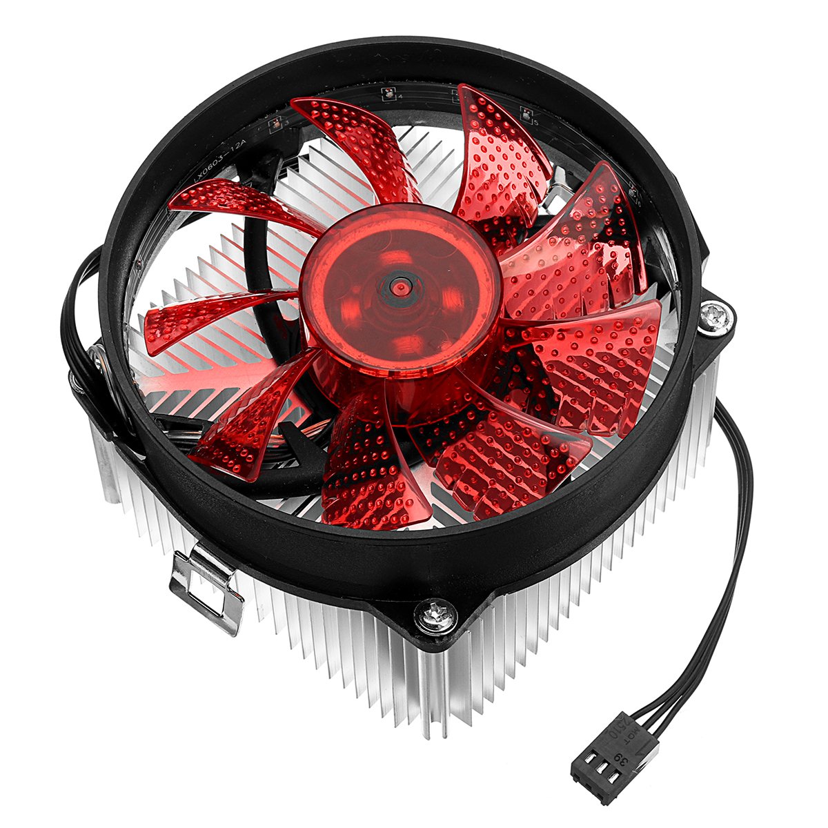 12V DC Copper Core CPU Cooler Fan Computer Cooling Fan Ultra Quiet LED CPU Fan for AMD/Intel 115X 3 12V DC Copper Core CPU Cooler Fan Computer Cooling Fan Ultra Quiet LED CPU Fan for AMD/Intel 115X - Image 3