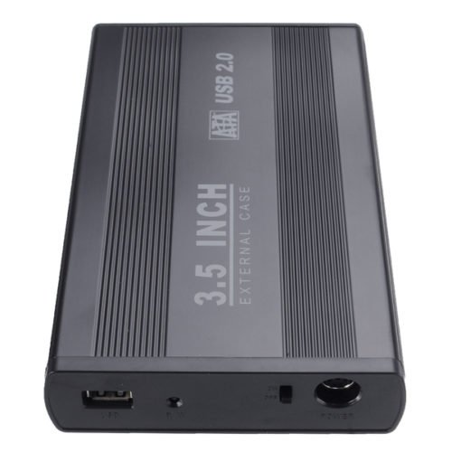 3.5inch External USB2.0 SATA Hard Disk Drive HDD Enclosure Caddy Case for PC 6