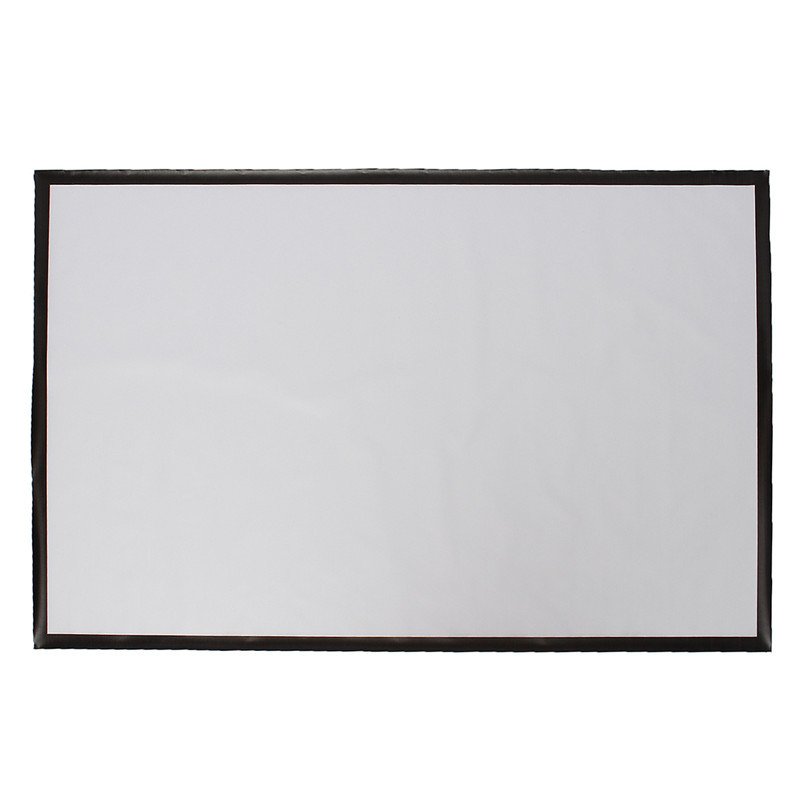 100 Inch Projector Screen 16:9 221cm x 125cm Projector Accessories Fabric Material Matte White 1