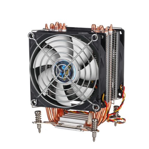 3 Pin 90cm Double Cooling Fan 6 Heat Pipes Cooler Heatsink for 115X 1366 Motherboard 5