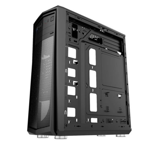 Transparent Side Panel ATX PC Case Desktop Computer Case for ATX Micro-ATX Mini-ITX Motherboard 5