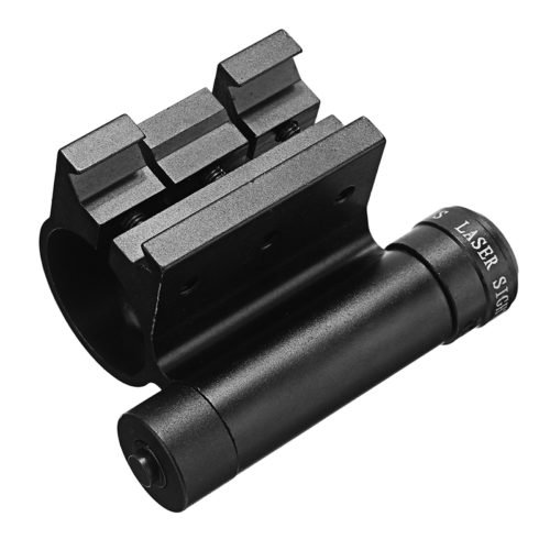 Red Laser Dot Sight Scope 20mm Picatinny Rail with 25mm Flashlight Ring Mount Clamp Holder 6