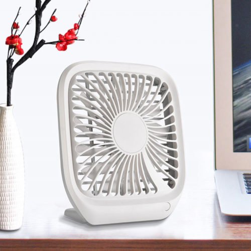 Portable Mini Electric Fan USB Rechargerable Silent Desktop Fan Wind Cooler 5