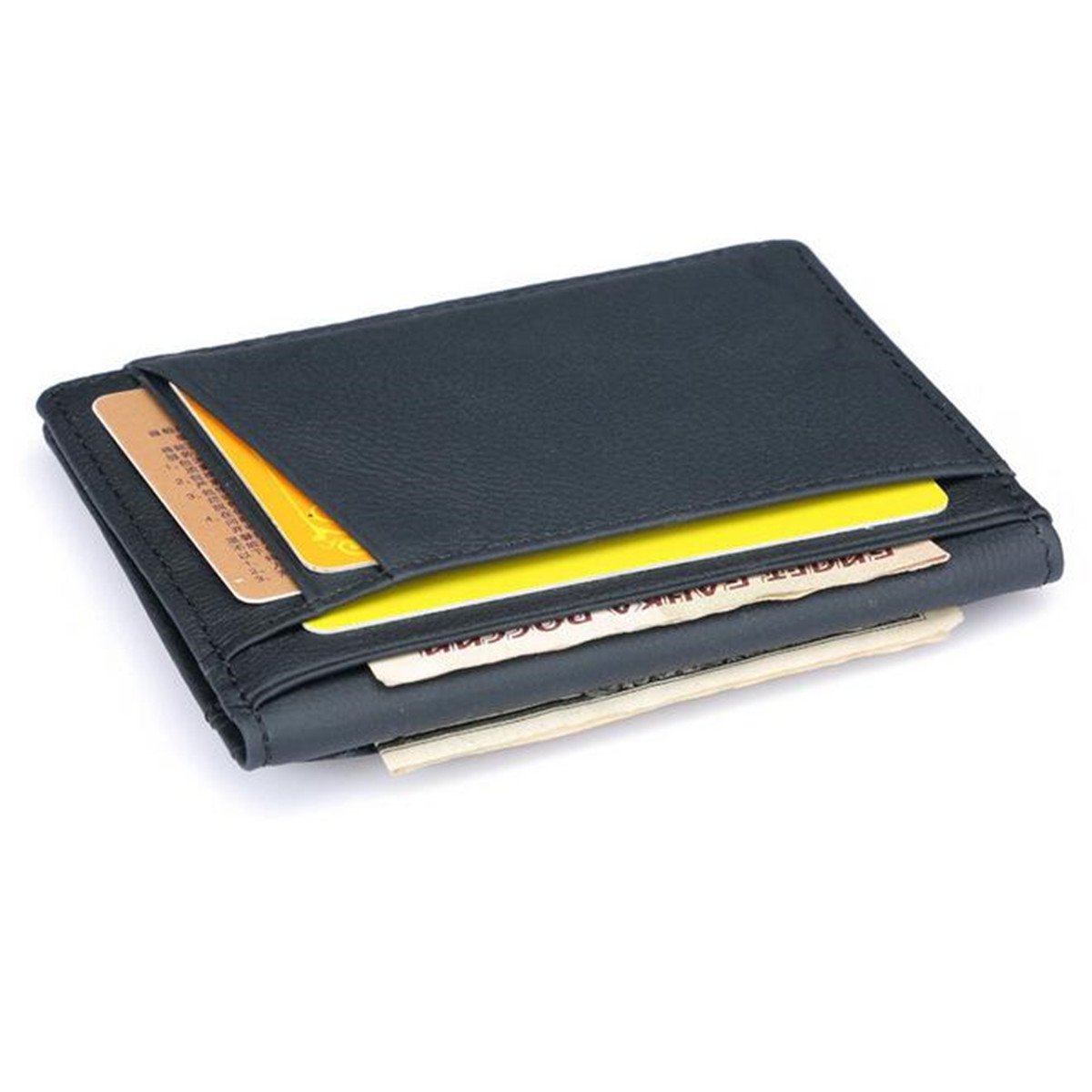 Men PU Leather Slim Thin Credit Card Holder Mini Money Wallet ID Case Wallet 6 Men PU Leather Slim Thin Credit Card Holder Mini Money Wallet ID Case Wallet - Image 6