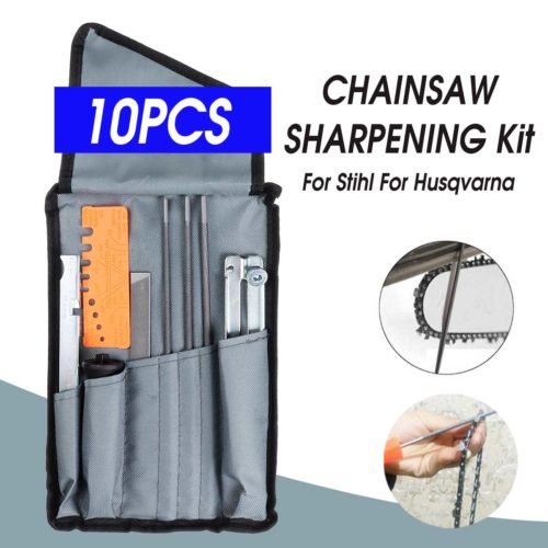 10x Chain Saw Sharpening File Filing Kit Files Tool Chain Sharpener For Husqvarna 3