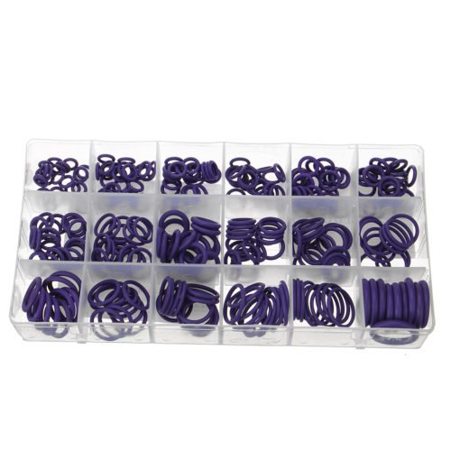 270pcs 18 Sizes Rubber Ring Hydraulic Nitrile Seals Purple Rubber O Ring Assortment Kit 4