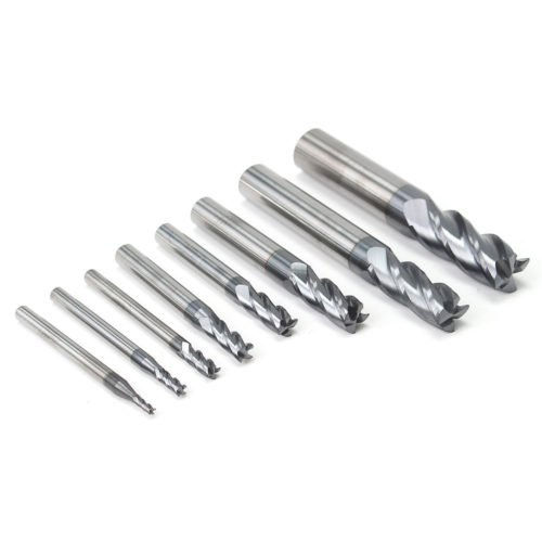 8pcs 2-12mm 4 Flutes Carbide End Mill Set Tungsten Steel Milling Cutter Tool 5