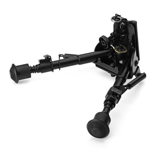 6-9 Inches Pendulum Head Swing Tactical Bipod Adjustable Spring Sling Notch Leg Stud Mount 2