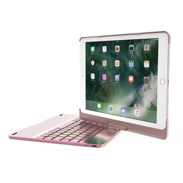 360º Rotating bluetooth 7 Colors Backlit Aluminum Keyboard For iPad 9.7 Inch 2018 / iPad 9.7 Inch 2017 / iPad Air / Air 2 / Pro 9.7 Inch 7 360º Rotating bluetooth 7 Colors Backlit Aluminum Keyboard For iPad 9.7 Inch 2018 / iPad 9.7 Inch 2017 / iPad Air / Air 2 / Pro 9.7 Inch - Image 7