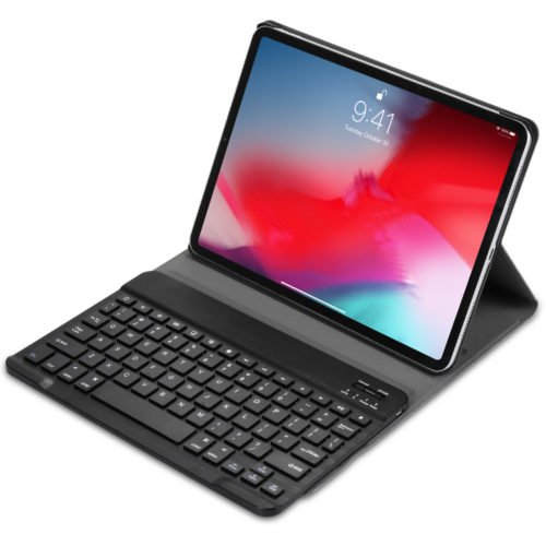 bluetooth Detachable Magnetic Auto Sleep Wake Up Keyboard Flip Kickstand Case For iPad Pro 11 Inch 2018 1