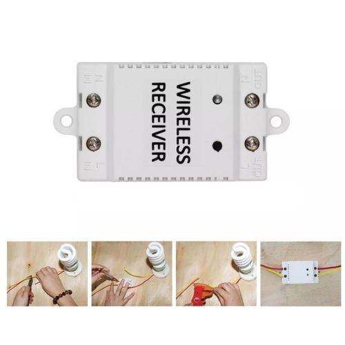 1/2/3 Gang Touch Control Outlet Wireless Light Switch with 3PCS Receivers Kit for Household Appliances Unlimited Connections Control Module Switch Pan 12