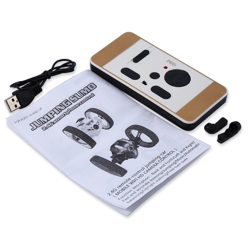 PEG SJ88 2.4G Remote Control Jumping Car 2 Second Rotation Bounce RC Toy 6 PEG SJ88 2.4G Remote Control Jumping Car 2 Second Rotation Bounce RC Toy - Image 6