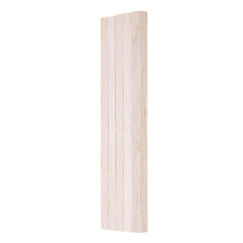 5Pcs/Set 10x10x200mm Square Balsa Wood Bar Wooden Sticks Strips Natural Dowel Unfinished Rods for DIY Crafts Airplane Model 2