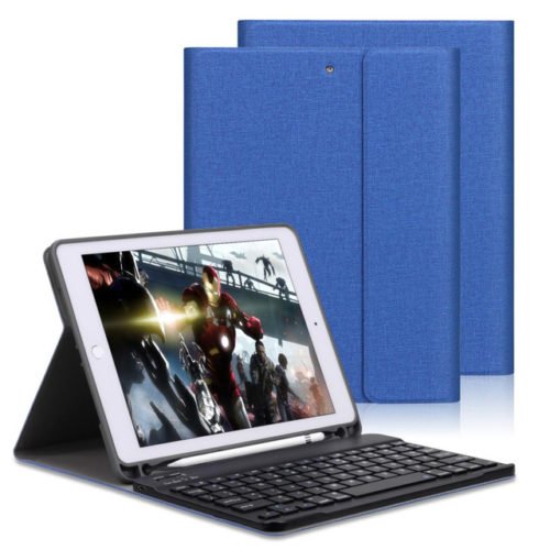 Auto Sleep Detachable bluetooth Wireless Keyboard Kickstand Tablet Case With Pencil Holder For iPad Pro 10.5 Inch 2017/iPad Air 10.5 Inch 2019 6