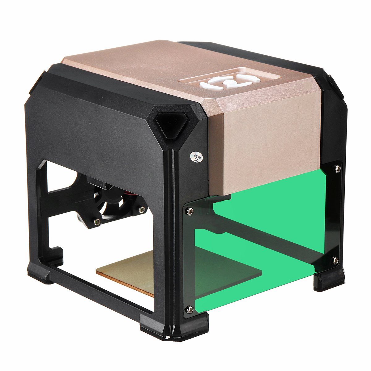 3000mW Golden Desktop Laser Engraving Machine Mini bluetooth Logo Marking Engraver DIY Mark Carver Printer 3 3000mW Golden Desktop Laser Engraving Machine Mini bluetooth Logo Marking Engraver DIY Mark Carver Printer - Image 3