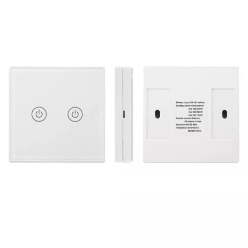 1/2/3 Gang Touch Control Outlet Wireless Light Switch with 3PCS Receivers Kit for Household Appliances Unlimited Connections Control Module Switch Pan 7