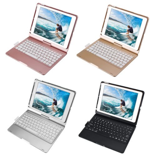 360º Rotation bluetooth Wireless Tablet Keyboard Protective Case With Pencil Holder For iPad Pro 10.5 Inch 2017/iPad Air 10.5 Inch 2019 8