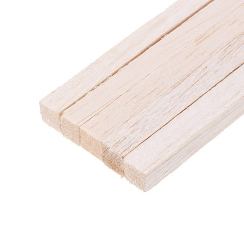 5Pcs/Set 10x10x200mm Square Balsa Wood Bar Wooden Sticks Strips Natural Dowel Unfinished Rods for DIY Crafts Airplane Model 7