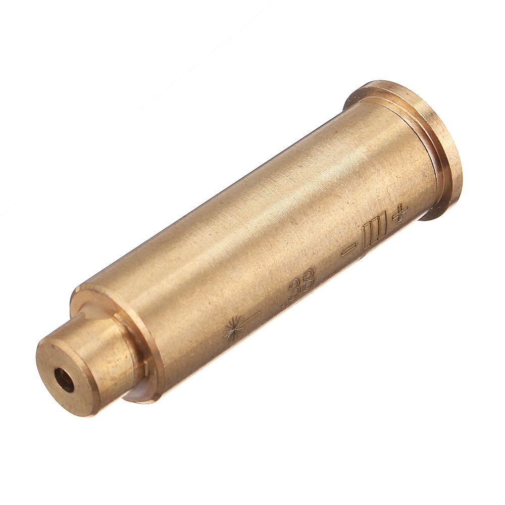 .38 Laser Bore Sighter Red Dot Sight Brass Cartridge Bore Sighter Caliber 1 .38 Laser Bore Sighter Red Dot Sight Brass Cartridge Bore Sighter Caliber