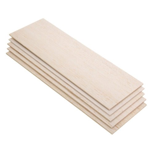 310x100mm 5Pcs Balsa Wood Sheet 7 Thickness Light Wooden Plate for DIY Airplane Boat House Ship Model 4