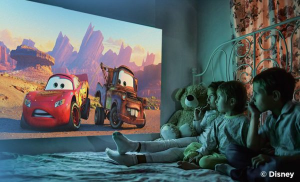 CINEMOOD 360 - Smart wi-fi Cube Projector with Streaming Services, 360° Videos, Games, Kids Entertainment. 120 inch Picture 8