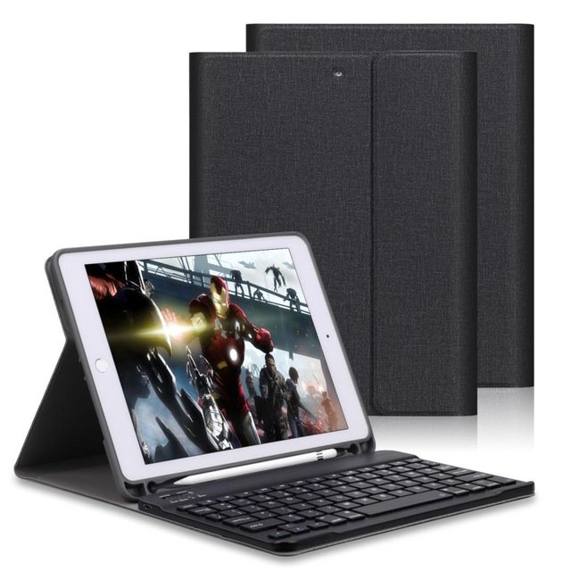 Auto Sleep Detachable bluetooth Wireless Keyboard Kickstand Tablet Case With Pencil Holder For iPad Pro 10.5 Inch 2017/iPad Air 10.5 Inch 2019 1