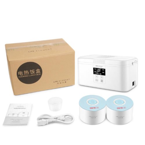 LIFE ELEMENT F15 Smart Timing Electric 300W Double Ceramic Lunch Box Insulation Rice Lunchbox 6
