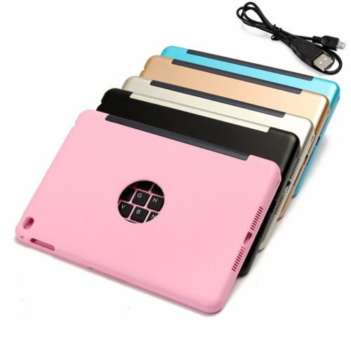 For Apple iPad Mini 4 Folio Rechargeable Wireless bluetooth Keyboard Smart Case Cover 5