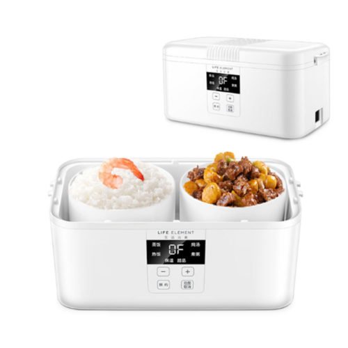 LIFE ELEMENT F15 Smart Timing Electric 300W Double Ceramic Lunch Box Insulation Rice Lunchbox 4