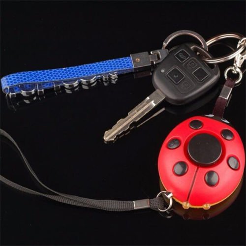Beatles Portable Mini Speaker Defense Personal Alarm Key Chain With LED Flashlight For Women 7