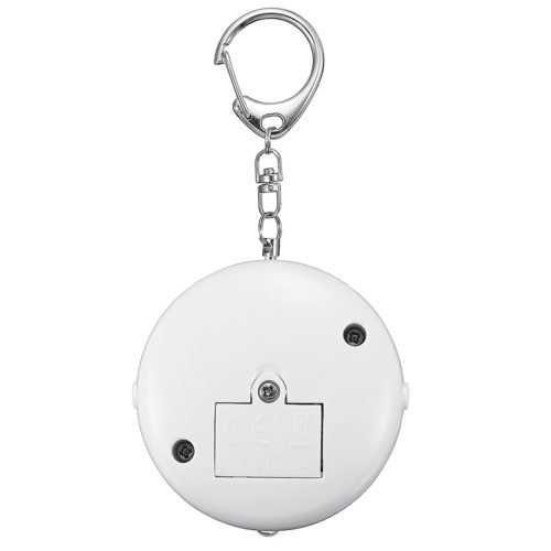 125dB Loud Portable Round Shape Bag Keychain Anti Theft Personal Security Alarm with Bright LED Light 6