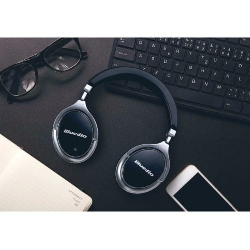 Bluedio F2 Headset with ANC Wireless Bluetooth Headphones with Microphone - Black 4