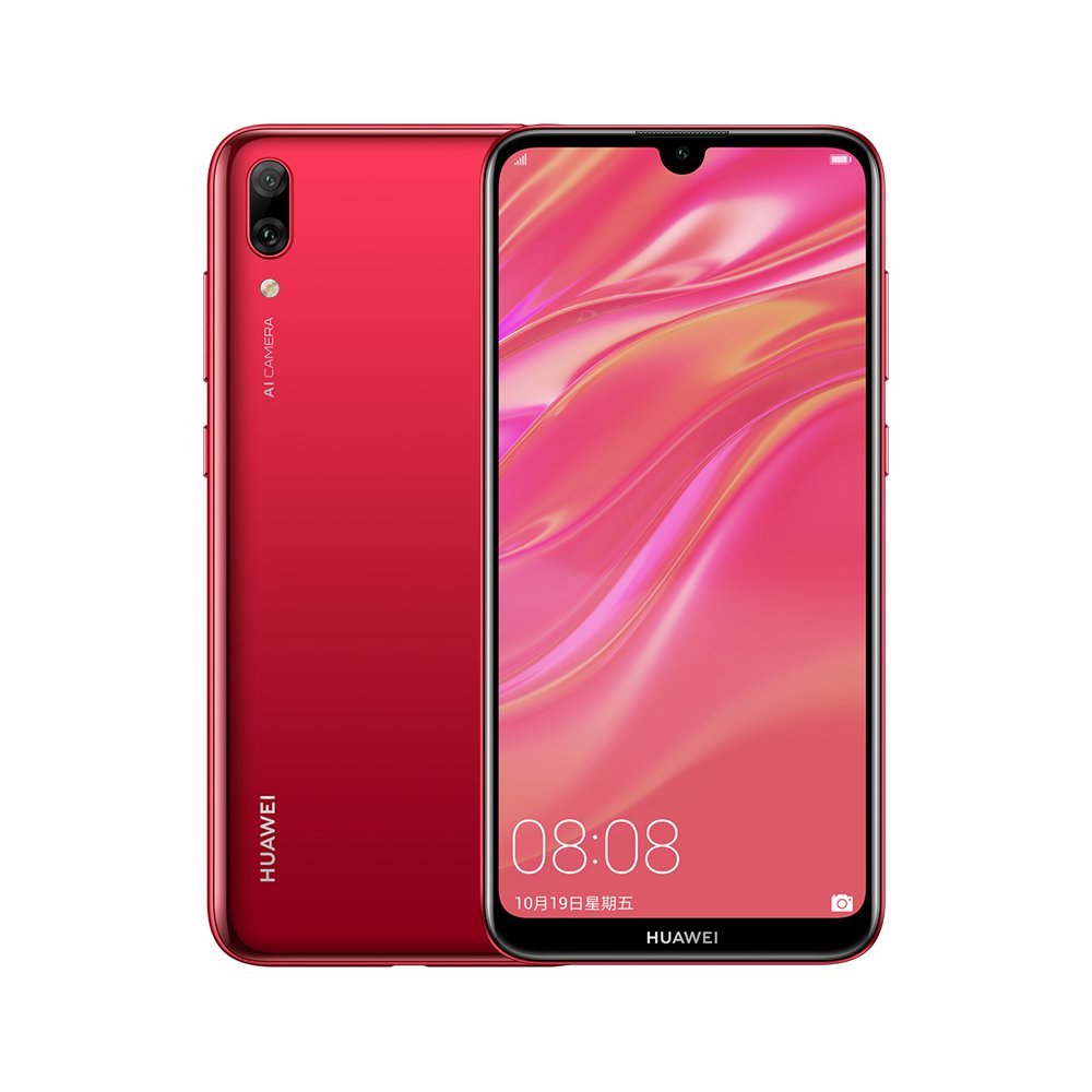 Global Rom Huawei Enjoy 9 Mobile Phone 6.26" 3+32GB Huawei Y7 Pro 2019 Smartphone 4000mAh Coral red 1