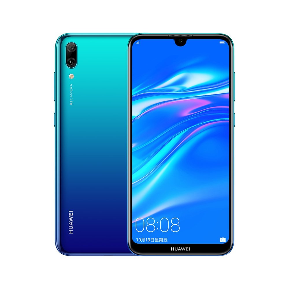 Global Rom Huawei Enjoy 9 Mobile Phone 6.26" 3+32GB Huawei Y7 Pro 2019 Smartphone 4000mAh Aurora blue 2