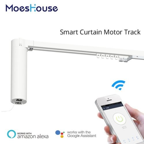 Wifi Smart Automatic Curtain Motor Track System 1