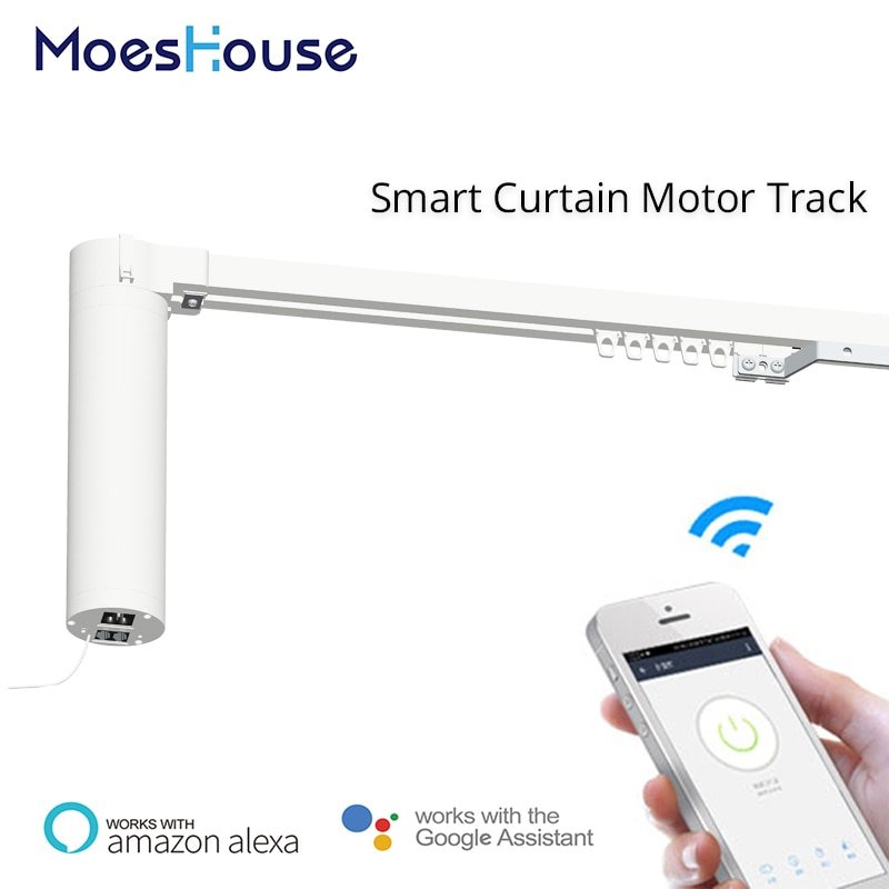 Wifi Smart Automatic Curtain Motor Track System 2