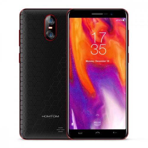 HOMTOM S12 MT6580 Quad Core Android 6.0 5.0-Inch 18:9 Screen 1GB RAM 8GB ROM Smartphone - Black Red 2